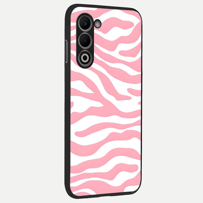  Blush Zebra Flow back cover For Oppo A5 5G slim fit glass case with vibrant aesthetic design