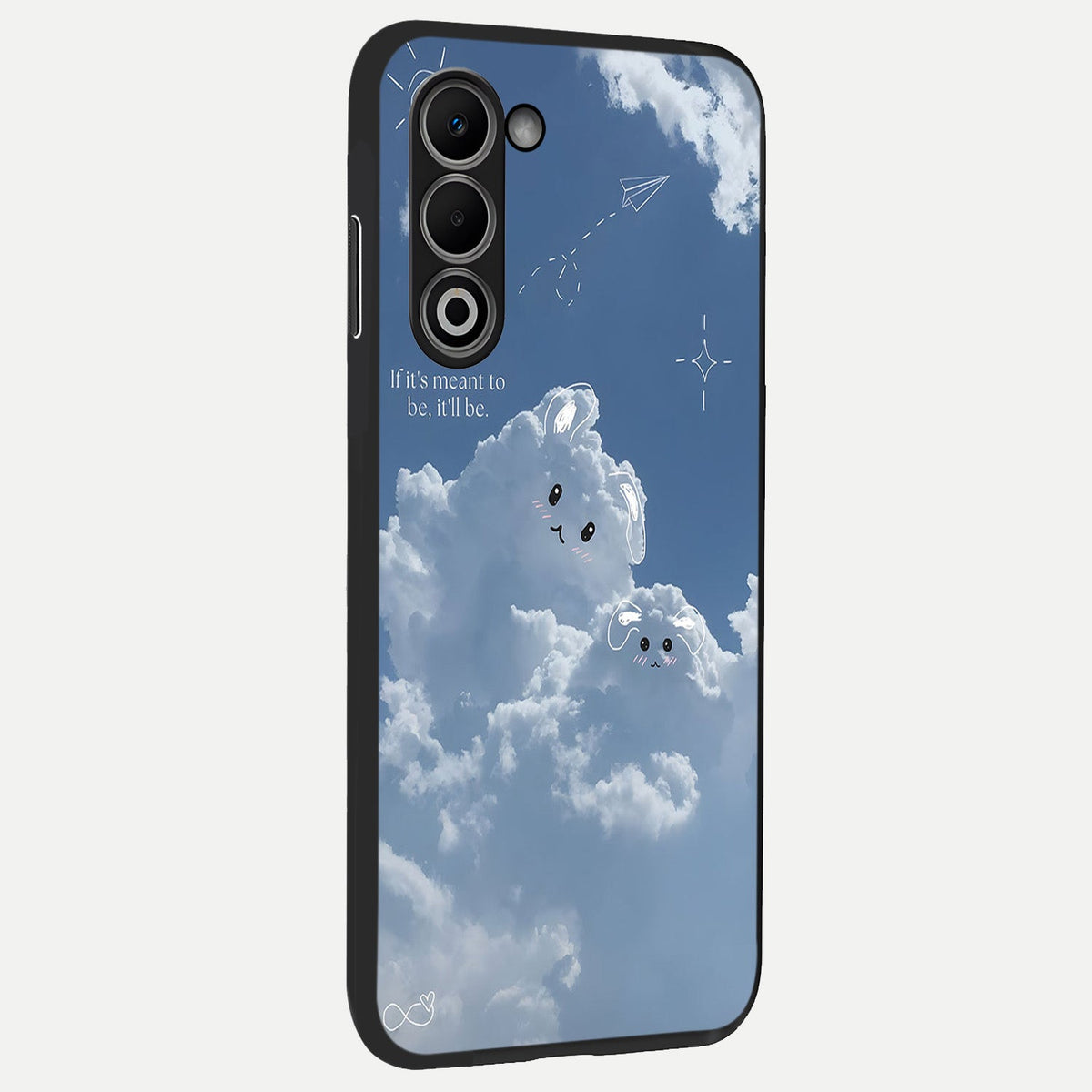  Cloud Bunny Dreams back cover For Oppo A5 5G slim fit glass case with vibrant aesthetic design