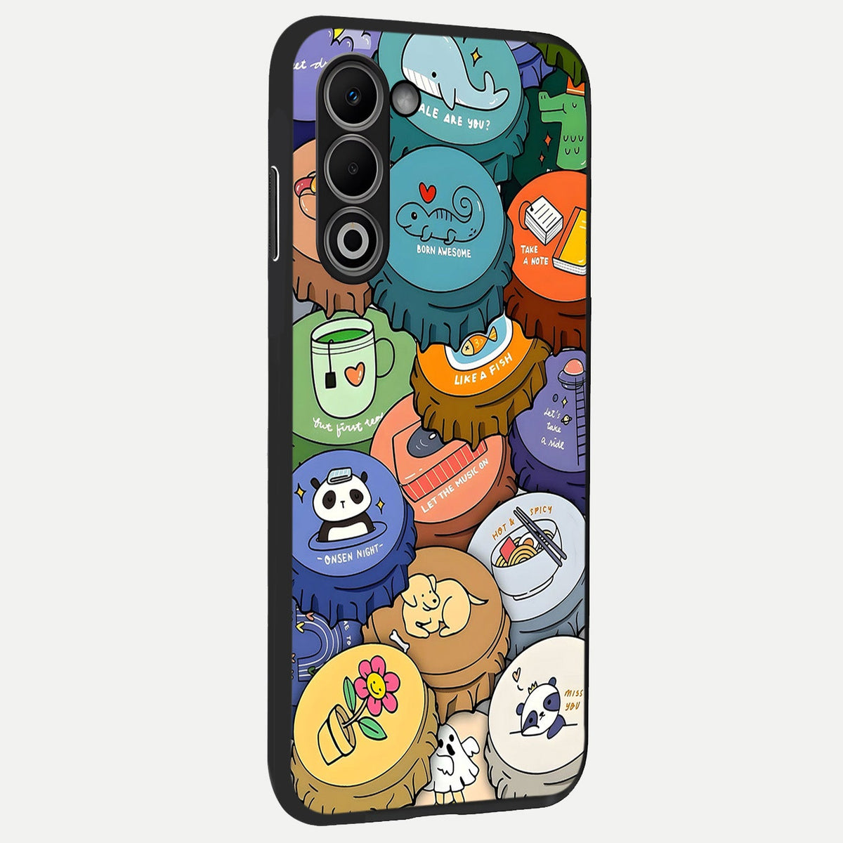  Coins Patterns back cover For Oppo A5 5G slim fit glass case with vibrant aesthetic design