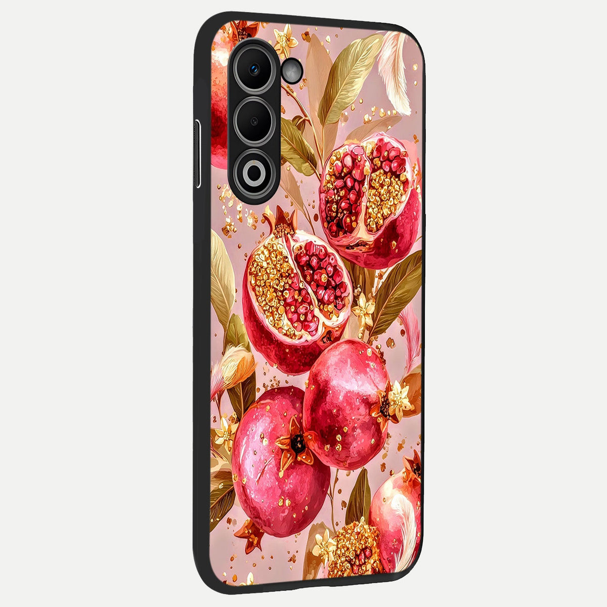  Golden Bloom Glow back cover For Oppo A5 5G slim fit glass case with vibrant aesthetic design