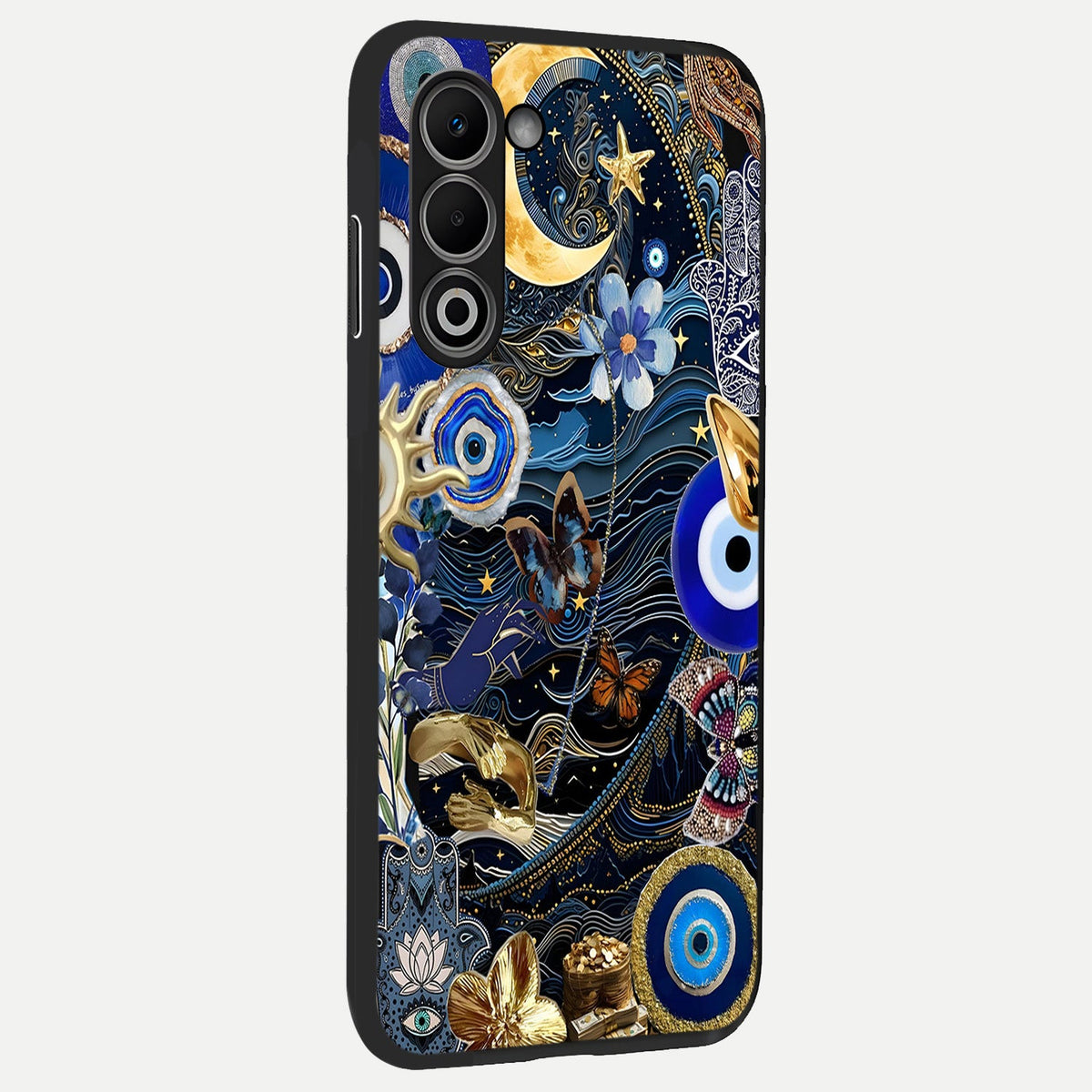  Golden Moon Magic back cover For Oppo A5 5G slim fit glass case with vibrant aesthetic design