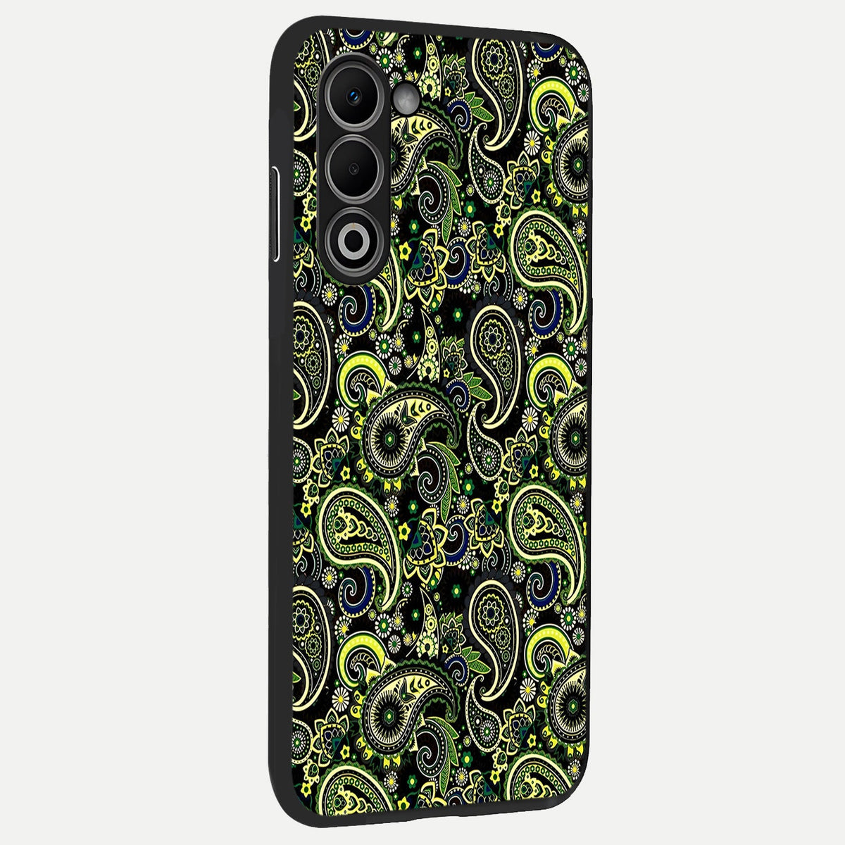  Green Lemon back cover For Oppo A5 5G slim fit glass case with vibrant aesthetic design