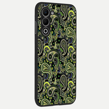  Green Lemon back cover For Oppo A5 5G slim fit glass case with vibrant aesthetic design