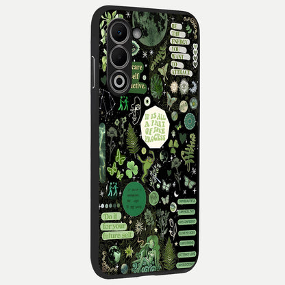  Green Mandala Pattern back cover For Oppo A5 5G slim fit glass case with vibrant aesthetic design