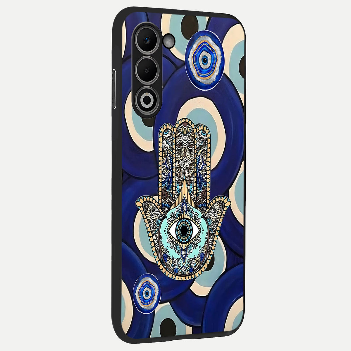  Hamsa Divine Guard back cover For Oppo A5 5G slim fit glass case with vibrant aesthetic design