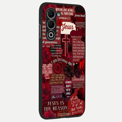  Jesus Love Heals back cover For Oppo A5 5G slim fit glass case with vibrant aesthetic design