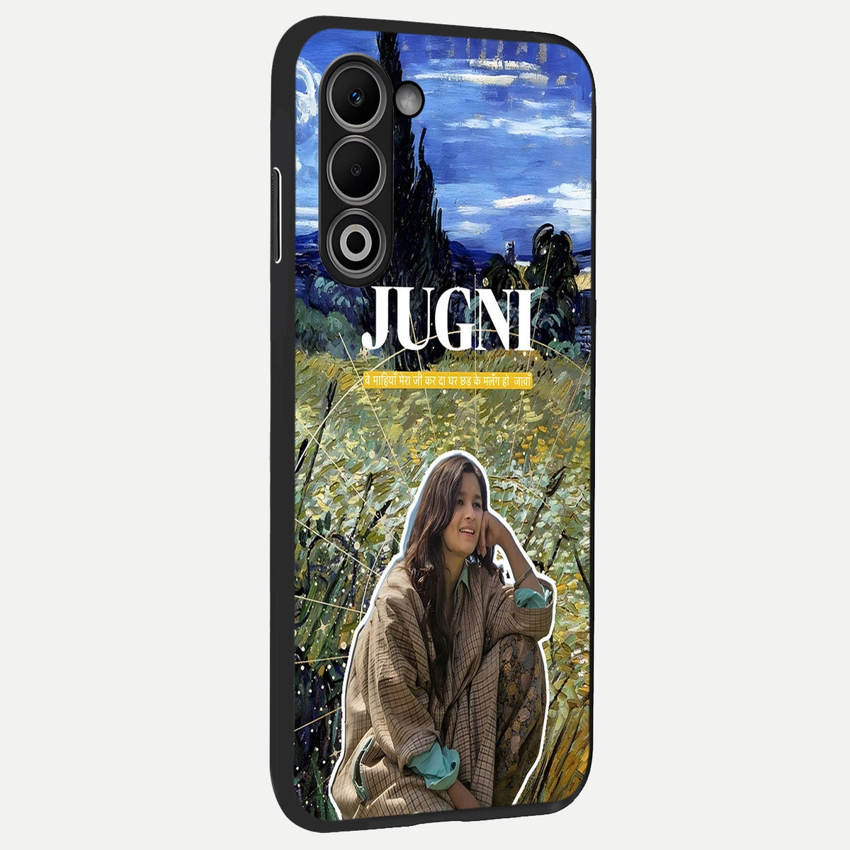  Jugni Soul Vibes back cover For Oppo A5 5G slim fit glass case with vibrant aesthetic design