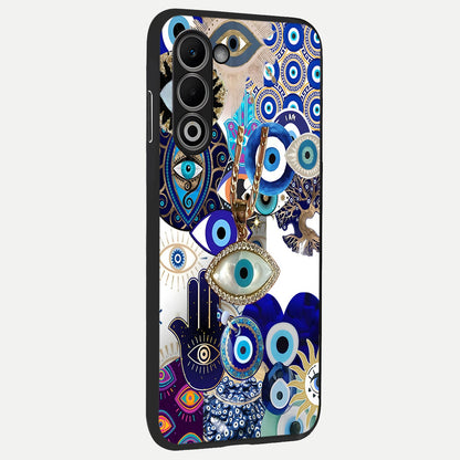  Mystic Charm Eye back cover For Oppo A5 5G slim fit glass case with vibrant aesthetic design