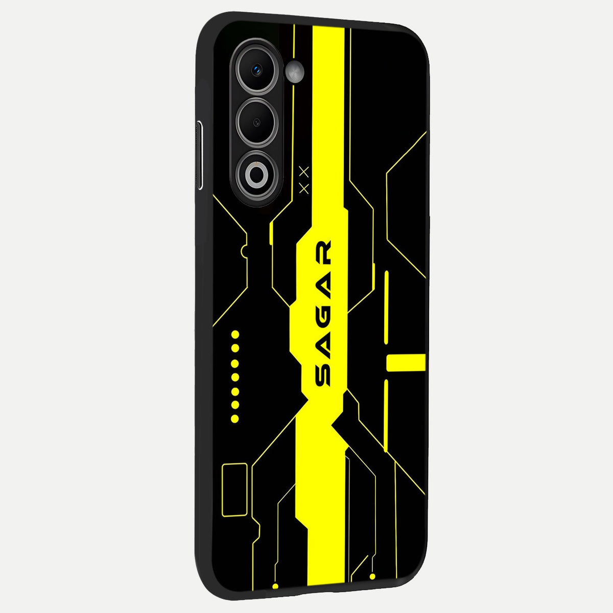  Neon CYBERPUNK Custom Name back cover For Oppo A5 5G slim fit glass case with vibrant aesthetic design