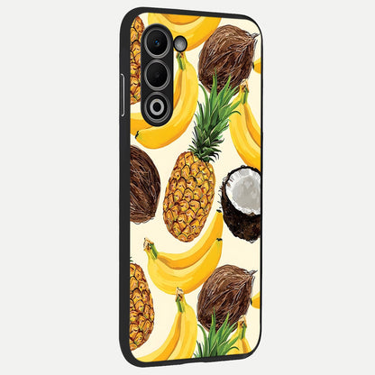 Tropical Fruit Mood back cover For Oppo A5 5G slim fit glass case with vibrant aesthetic design