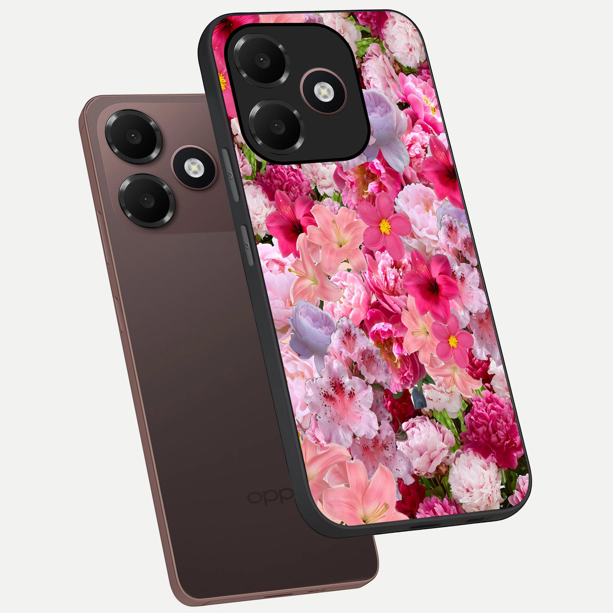 Bloom Crush Fantasy phone case For Oppo A6C 5G showing premium glass back cover with detailed artwork