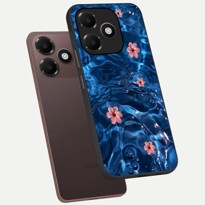  Bloom Thread Art phone case For Oppo A6C 5G showing premium glass back cover with detailed artwork