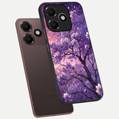  Blossom Tree phone case For Oppo A6C 5G showing premium glass back cover with detailed artwork