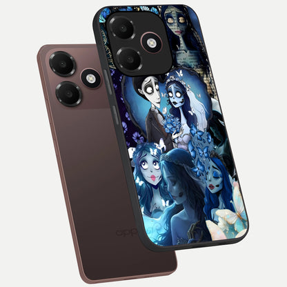  Butterfly Ghost Soul phone case For Oppo A6C 5G showing premium glass back cover with detailed artwork