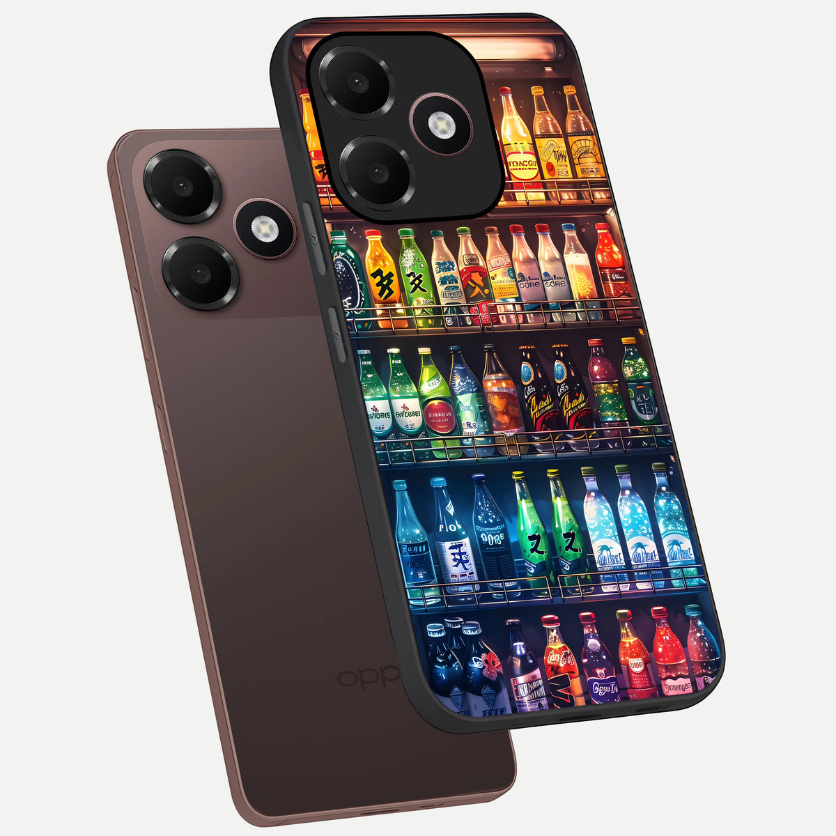  Colorfull Tree phone case For Oppo A6C 5G showing premium glass back cover with detailed artwork