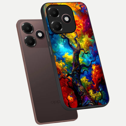  Colorful Soda Bottles phone case For Oppo A6C 5G showing premium glass back cover with detailed artwork