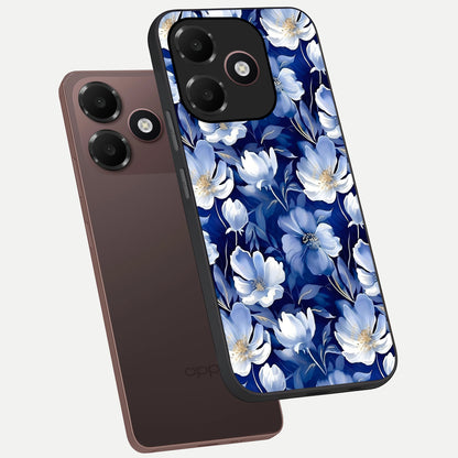  Cute Floral Patterns phone case For Oppo A6C 5G showing premium glass back cover with detailed artwork