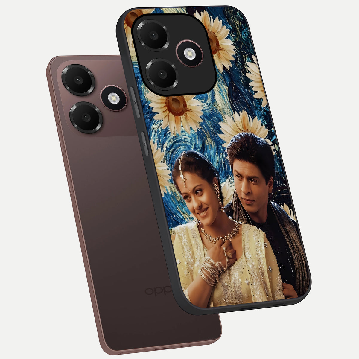  Eternal Love Story phone case For Oppo A6C 5G showing premium glass back cover with detailed artwork