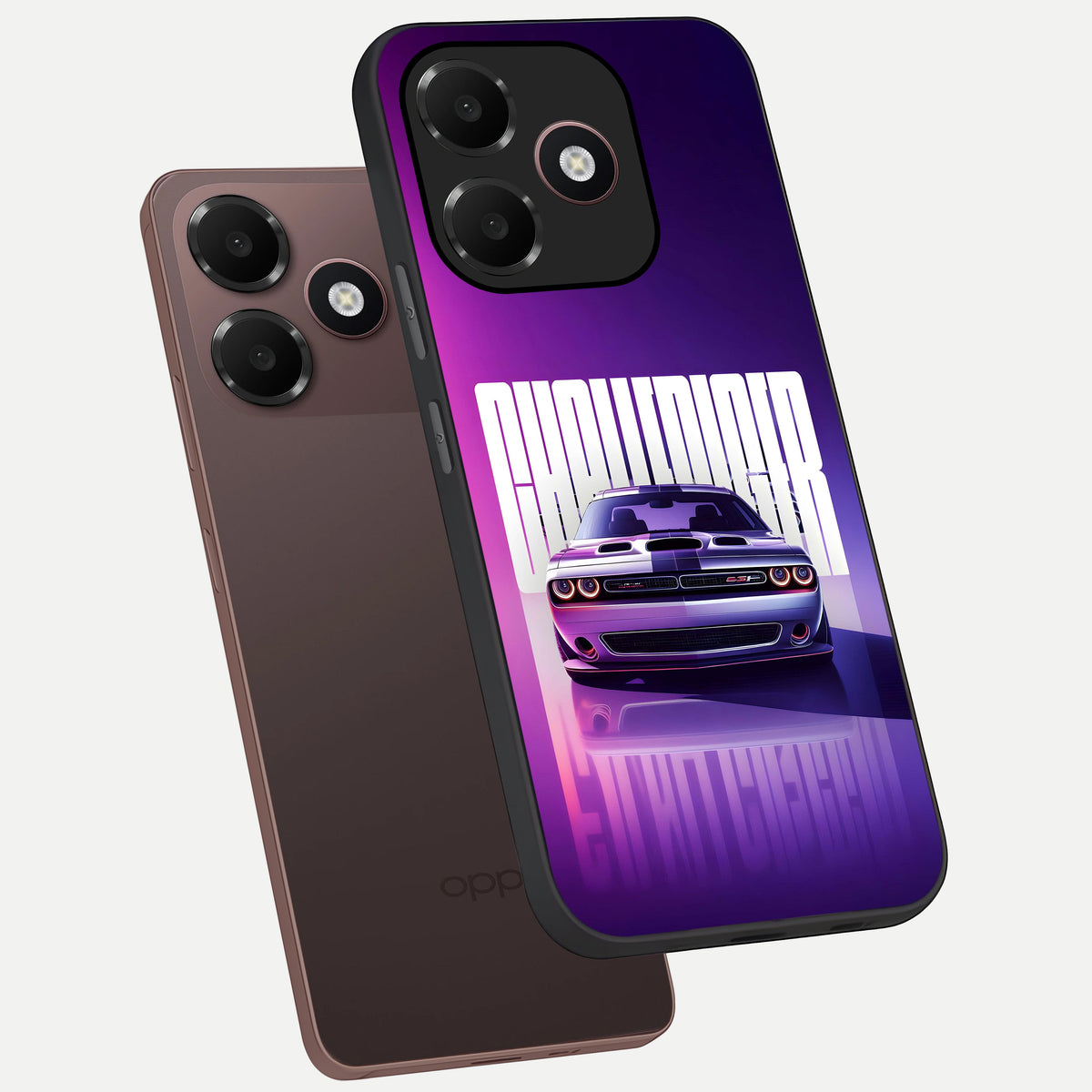  Midnight Muscle Ride phone case For Oppo A6C 5G showing premium glass back cover with detailed artwork