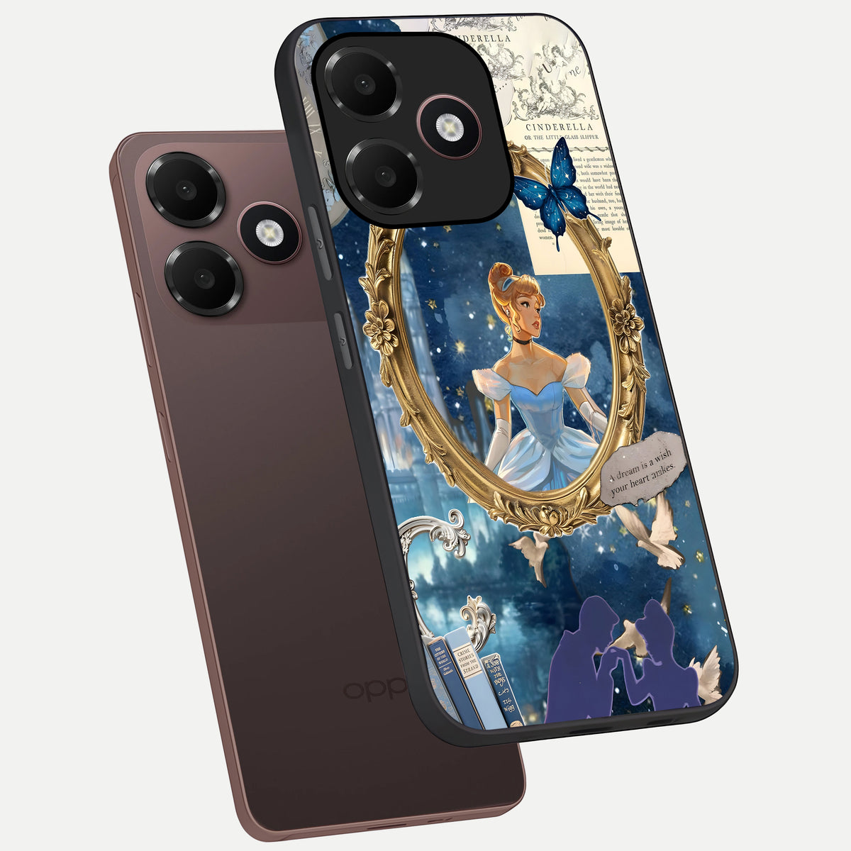  Midnight Queen phone case For Oppo A6C 5G showing premium glass back cover with detailed artwork