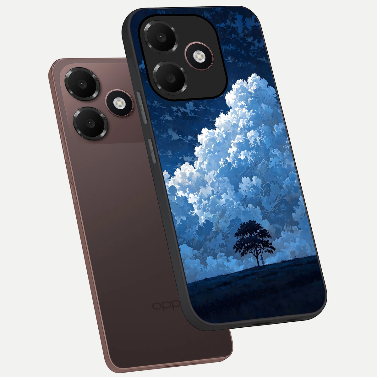  Midnight Sky Serenity phone case For Oppo A6C 5G showing premium glass back cover with detailed artwork
