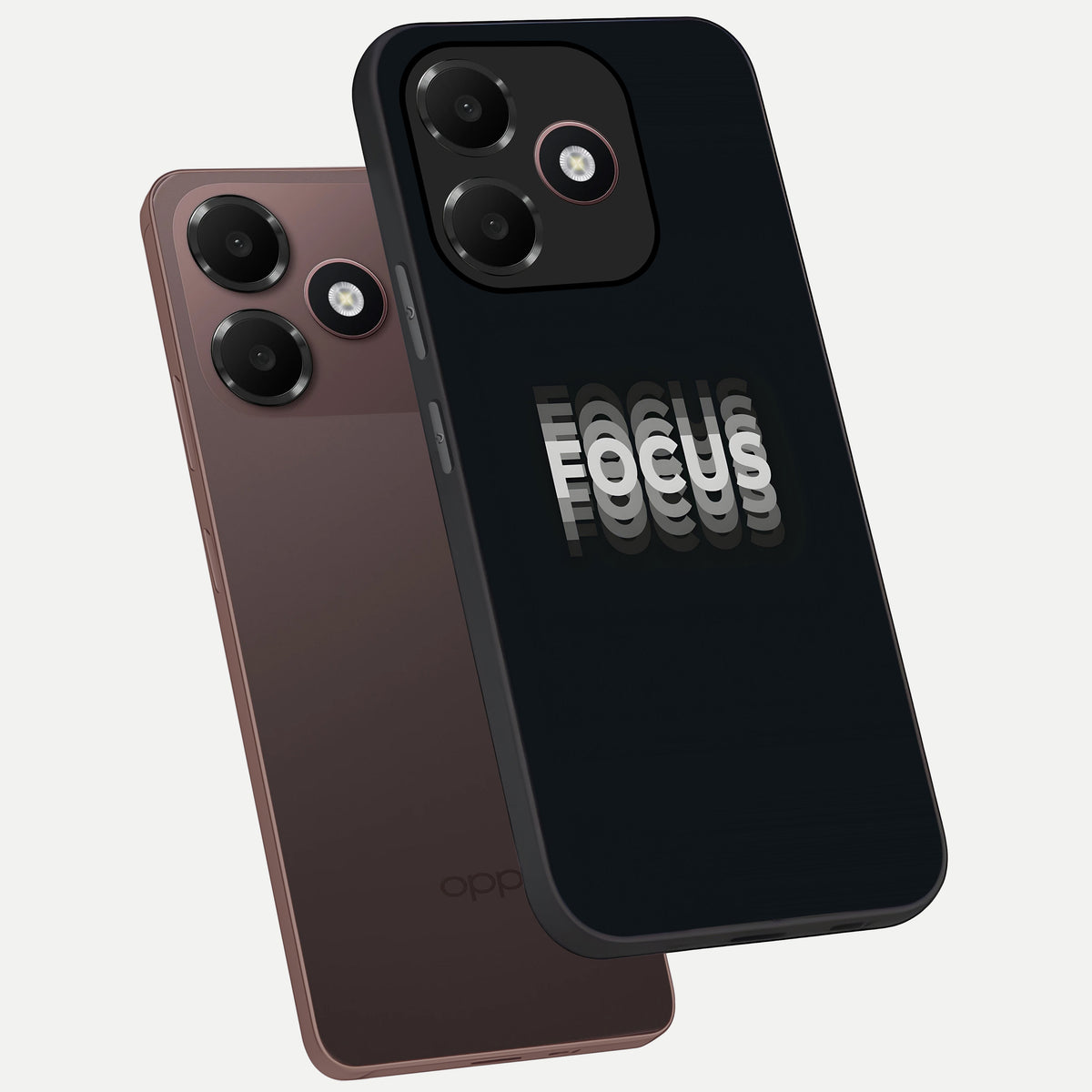  Mono Focus Vision phone case For Oppo A6C 5G showing premium glass back cover with detailed artwork