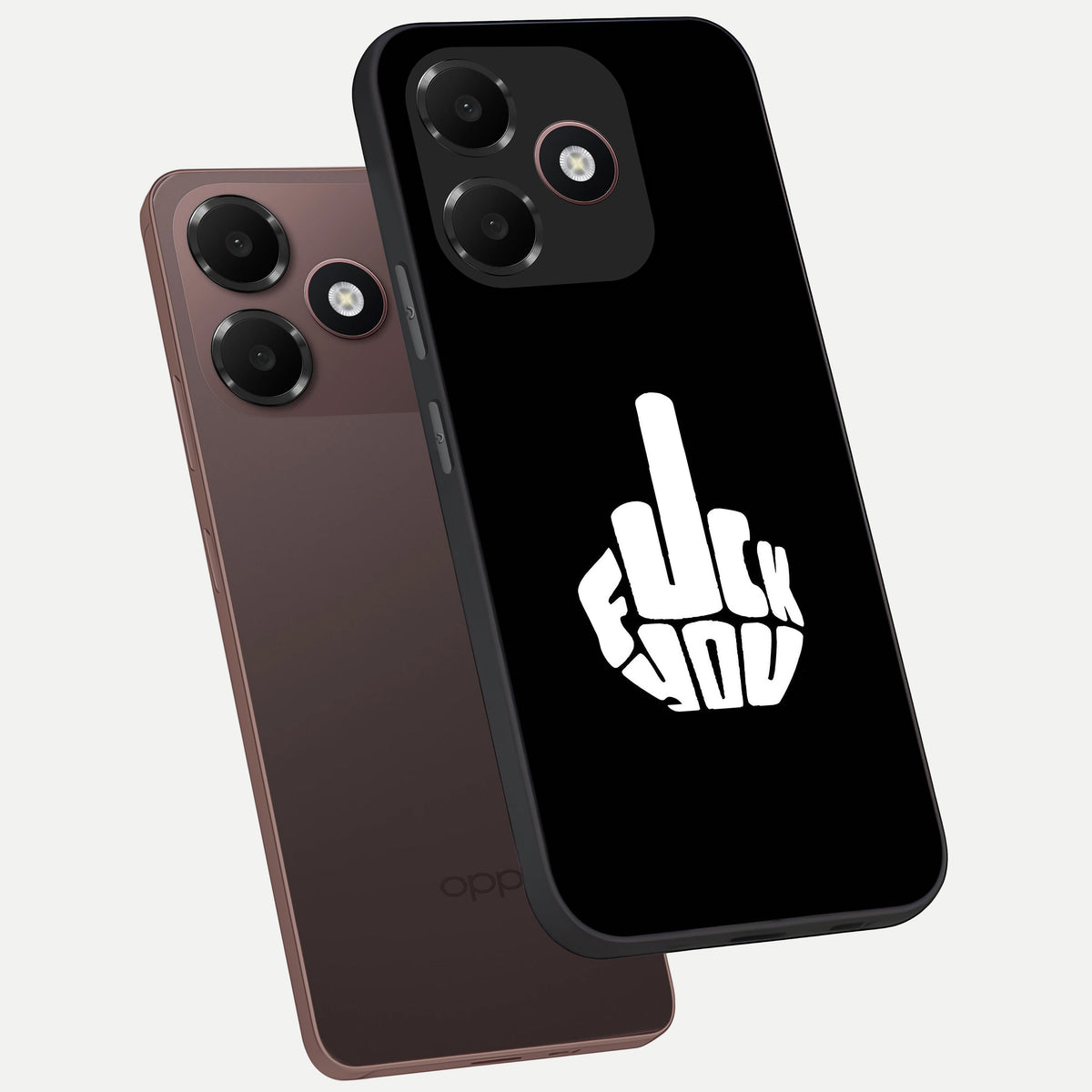  Rebel Mode On phone case For Oppo A6C 5G showing premium glass back cover with detailed artwork