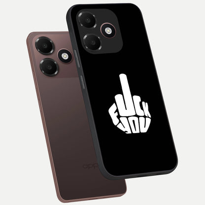  Rebel Mode On phone case For Oppo A6C 5G showing premium glass back cover with detailed artwork