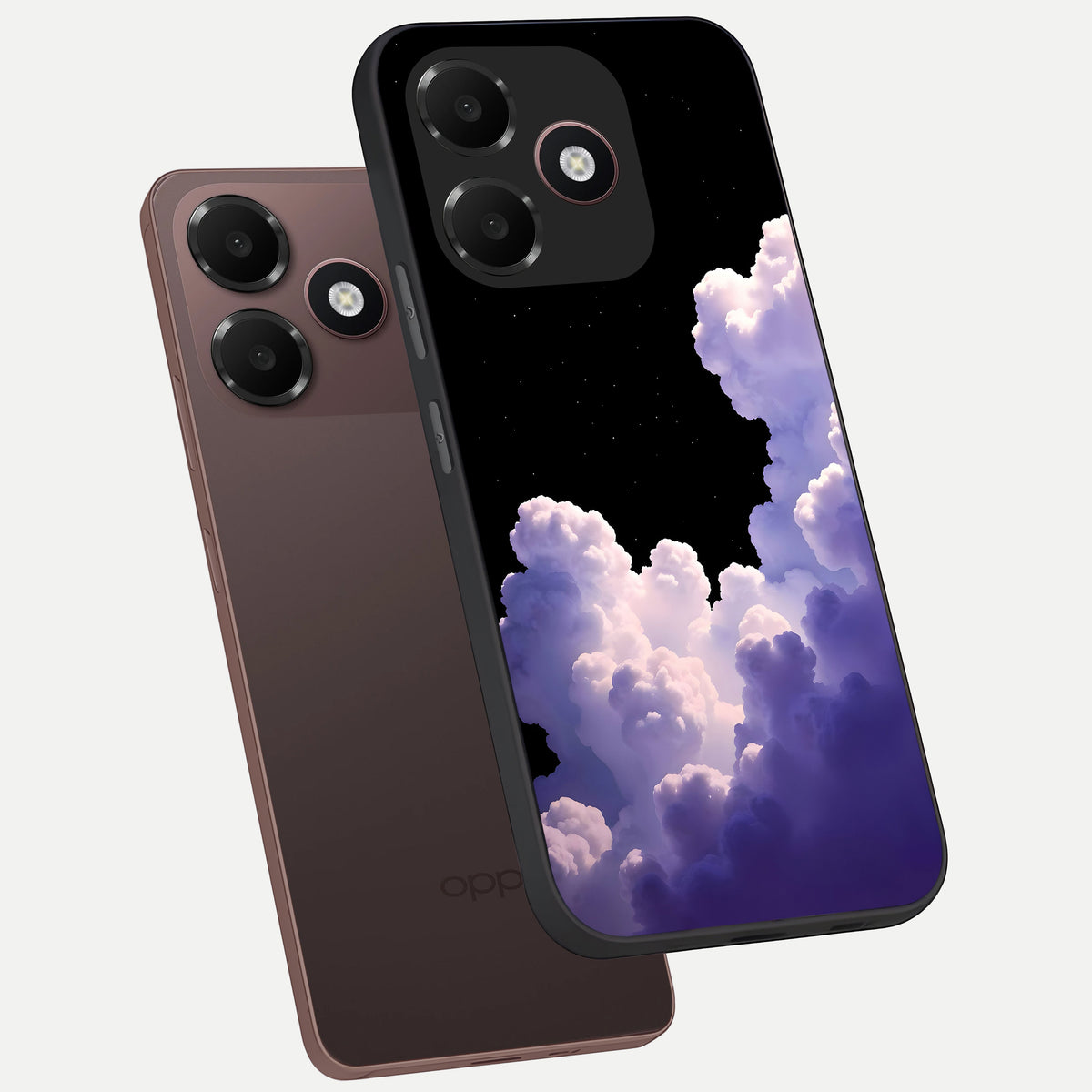  Starlit Night Whispers phone case For Oppo A6C 5G showing premium glass back cover with detailed artwork