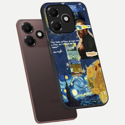  Starry Dream Vision phone case For Oppo A6C 5G showing premium glass back cover with detailed artwork
