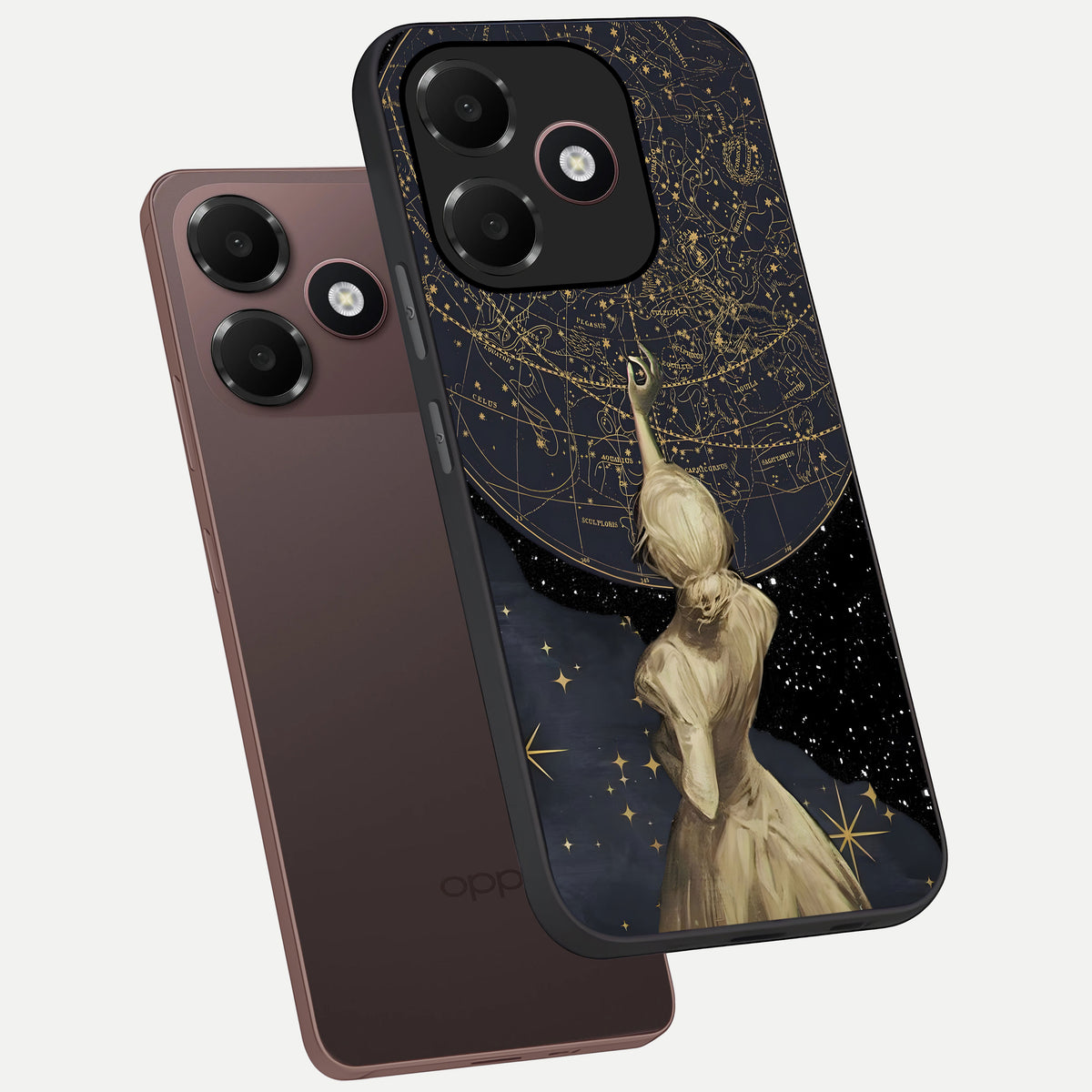  Taylor Swift Girl phone case For Oppo A6C 5G showing premium glass back cover with detailed artwork