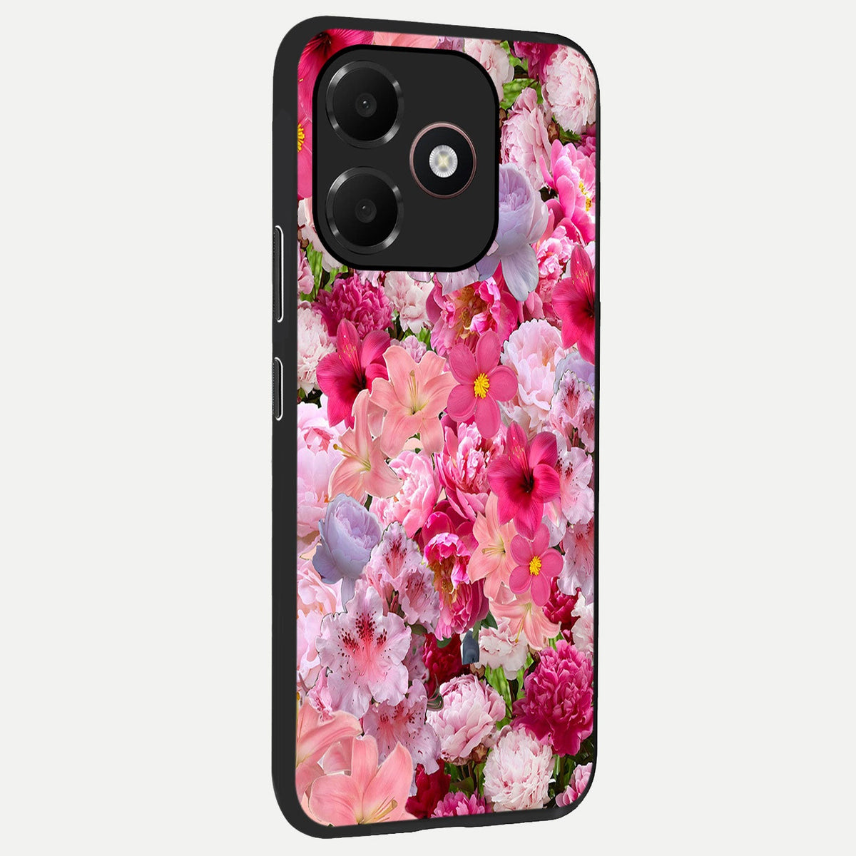  Bloom Crush Fantasy back cover For Oppo A6C 5G slim fit glass case with vibrant aesthetic design