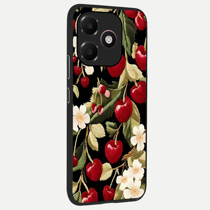  Blooming Spendor Bird back cover For Oppo A6C 5G slim fit glass case with vibrant aesthetic design