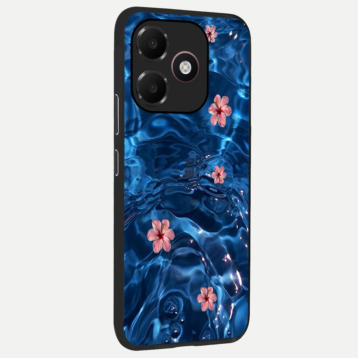 Bloom Thread Art back cover For Oppo A6C 5G slim fit glass case with vibrant aesthetic design