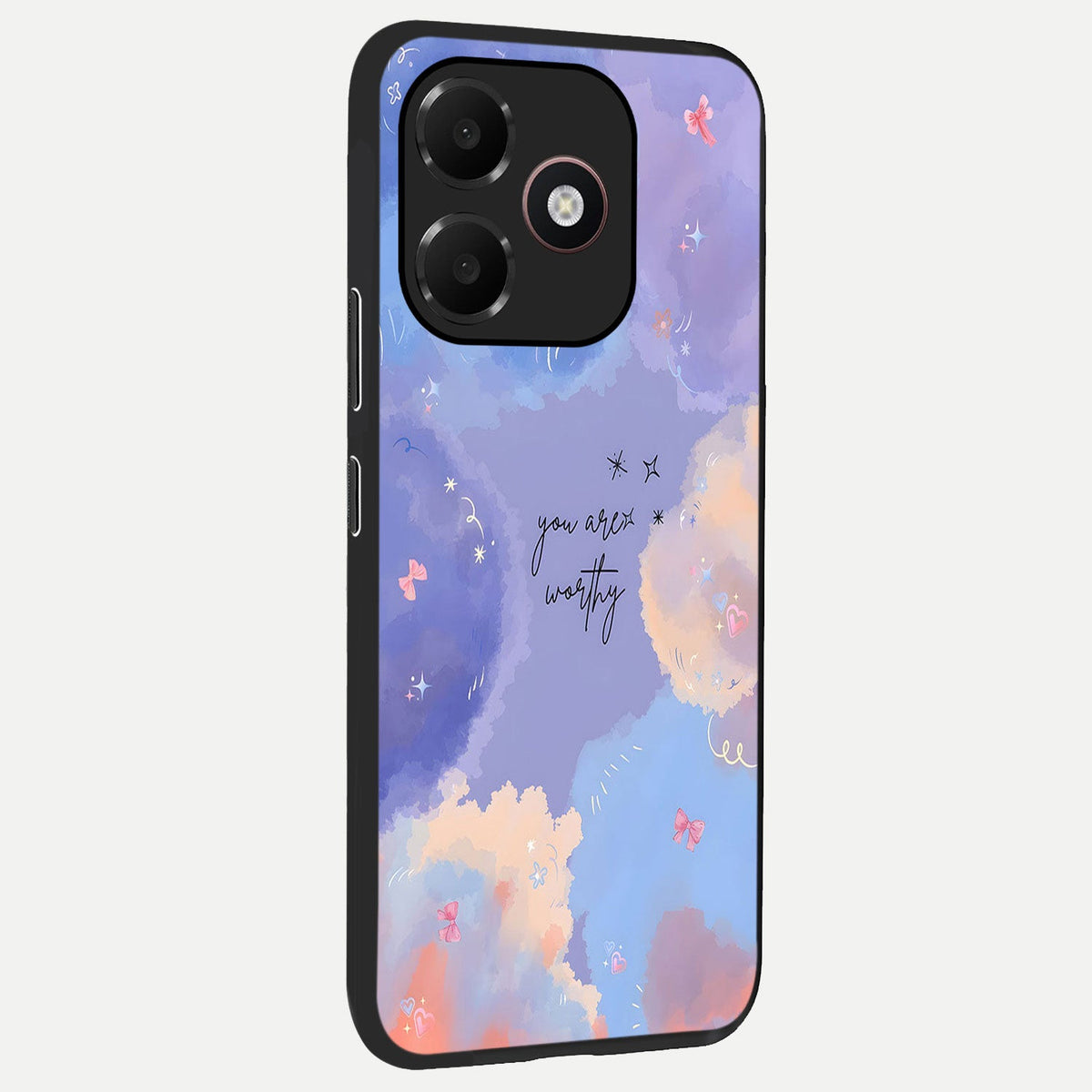  Celestial Cloud Magic back cover For Oppo A6C 5G slim fit glass case with vibrant aesthetic design