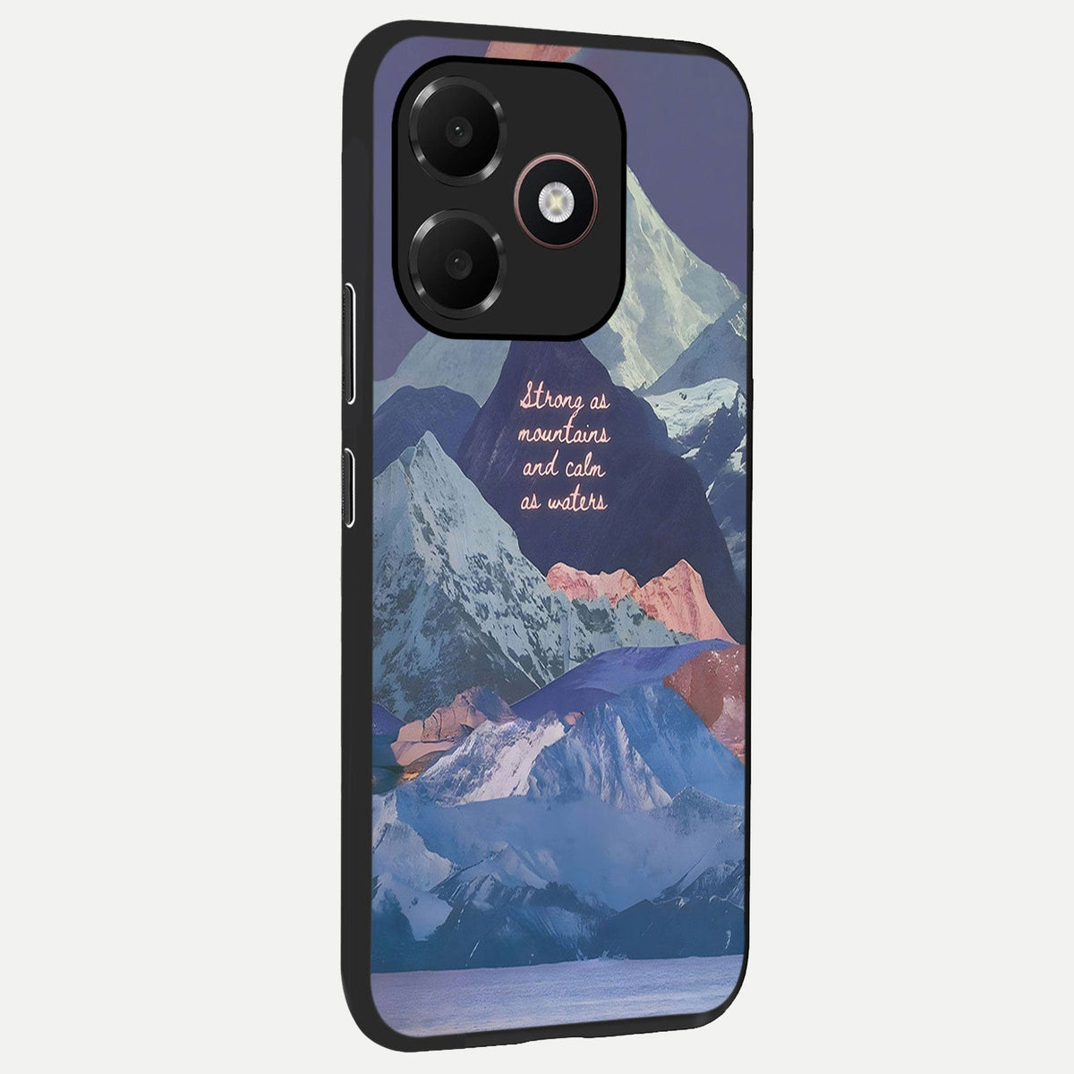  Celestial Mountain Calm back cover For Oppo A6C 5G slim fit glass case with vibrant aesthetic design