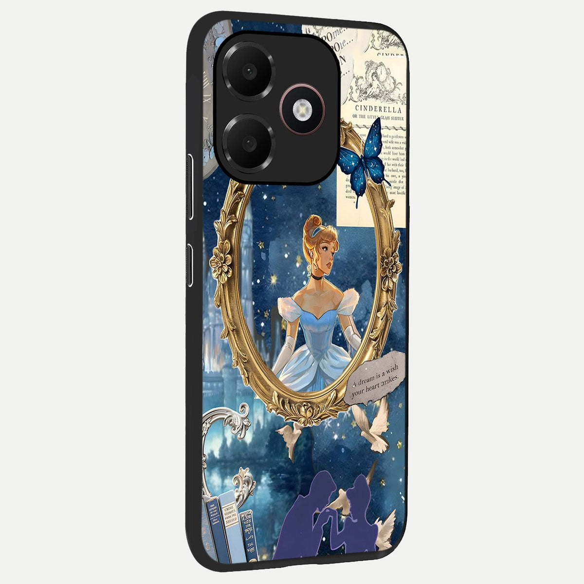  Midnight Queen back cover For Oppo A6C 5G slim fit glass case with vibrant aesthetic design