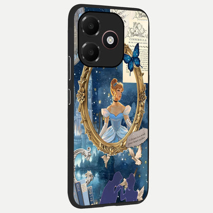  Midnight Queen back cover For Oppo A6C 5G slim fit glass case with vibrant aesthetic design