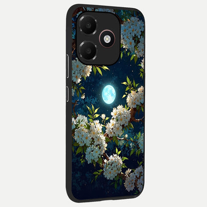  Moonlit Blossom Dream back cover For Oppo A6C 5G slim fit glass case with vibrant aesthetic design