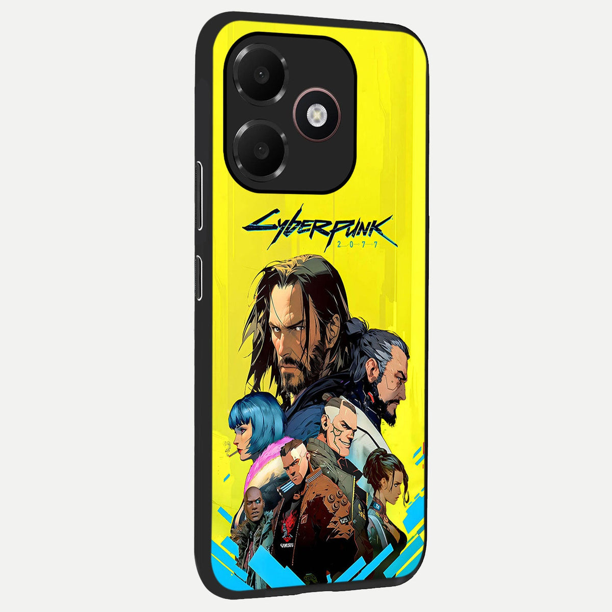  Neon Rebel Genesis back cover For Oppo A6C 5G slim fit glass case with vibrant aesthetic design