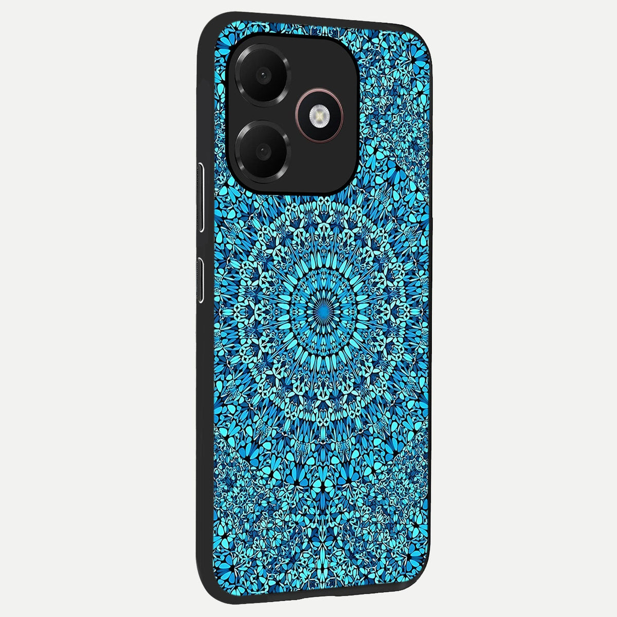  Ocean Bloom Mandala back cover For Oppo A6C 5G slim fit glass case with vibrant aesthetic design