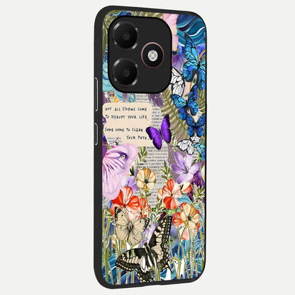  Storm Path Bloom back cover For Oppo A6C 5G slim fit glass case with vibrant aesthetic design