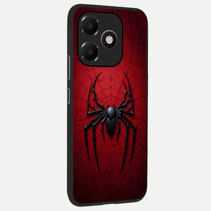  Superhero Web Emblem back cover For Oppo A6C 5G slim fit glass case with vibrant aesthetic design