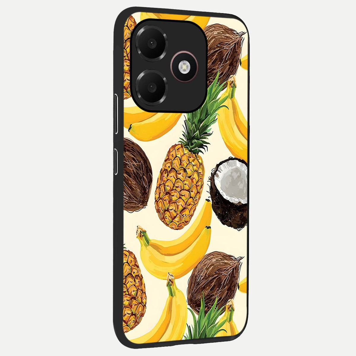  Tropical Fruit Mood back cover For Oppo A6C 5G slim fit glass case with vibrant aesthetic design
