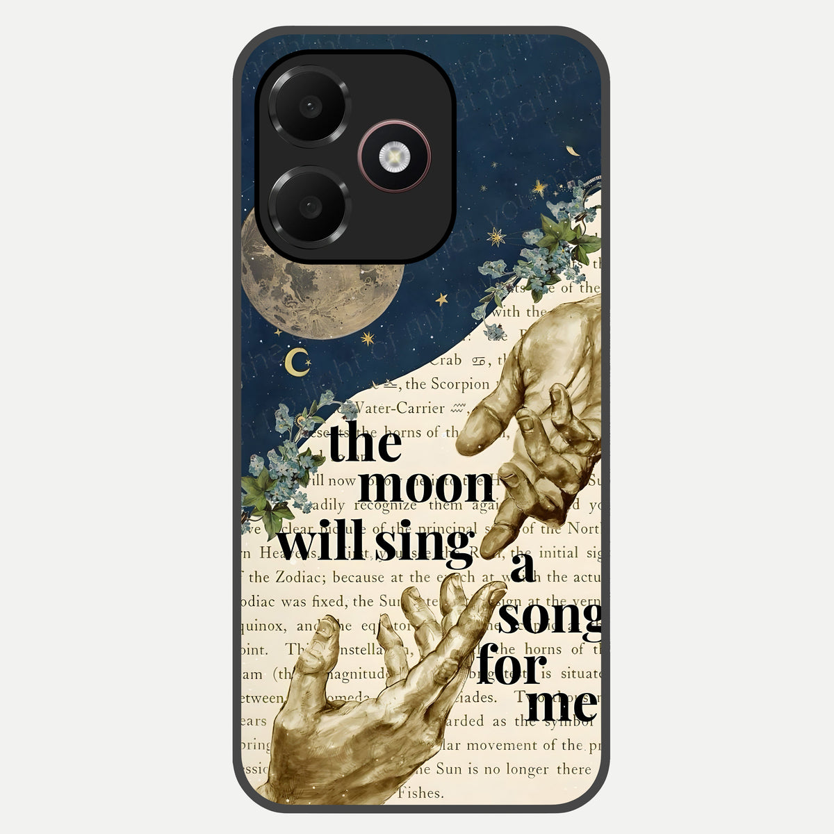  Aesthetic Divine Glass Case For Oppo A6C 5G back cover – full design glossy printed glass finish