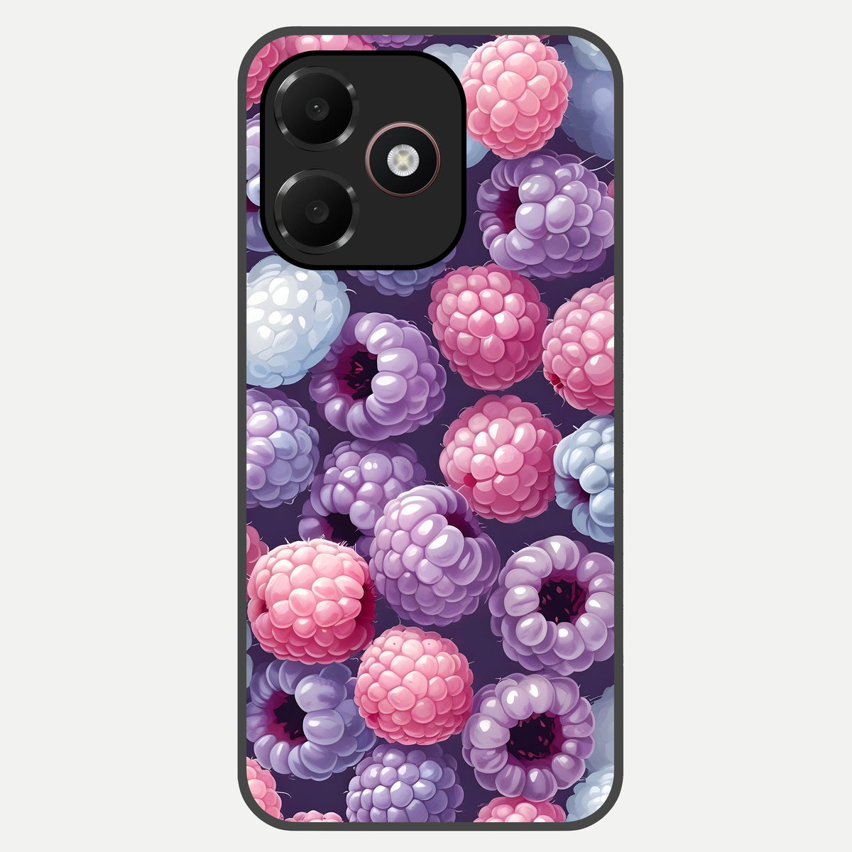  Berry Candy Pop Glass Case For Oppo A6C 5G back cover – full design glossy printed glass finish