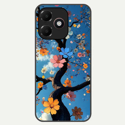  Blossom Dream Sky Glass Case For Oppo A6C 5G back cover – full design glossy printed glass finish
