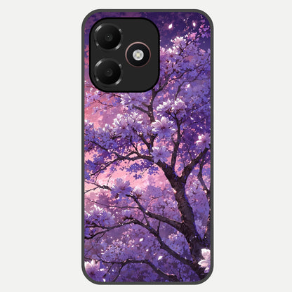  Blossom Tree Glass Case For Oppo A6C 5G back cover – full design glossy printed glass finish