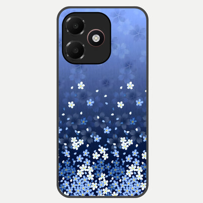  Blue Starry Glass Case For Oppo A6C 5G back cover – full design glossy printed glass finish