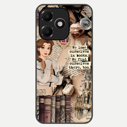 Bookish Dream World Glass Case For Oppo A6C 5G back cover – full design glossy printed glass finish